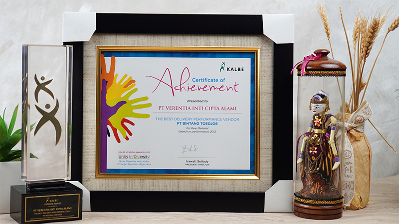 Best Delivery Performance Vendor From PT Bintang Toedjoe